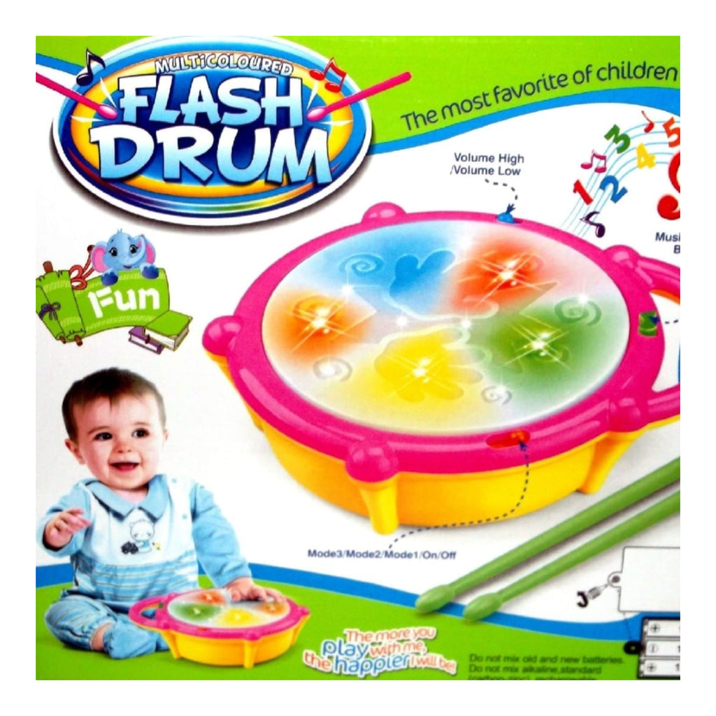 3D Flash Drum for Kids ? Musical Toy with Lights, Sounds &amp; 3 Game Modes