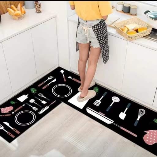 Antislip mats pack of 2pcs (Random Design)size:40*120&amp;40*60cm