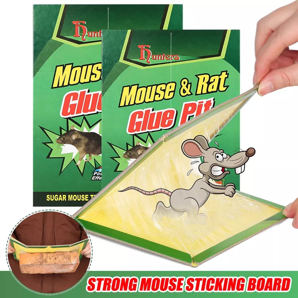Reusable Expert Mouse &amp; Rat Glue Trap ? Heavy Duty, Strong Adhesive, Pre-Baited, Non-Toxic, Odorless, Child-Safe Pest Control for Rodents, Insects, and Bugs