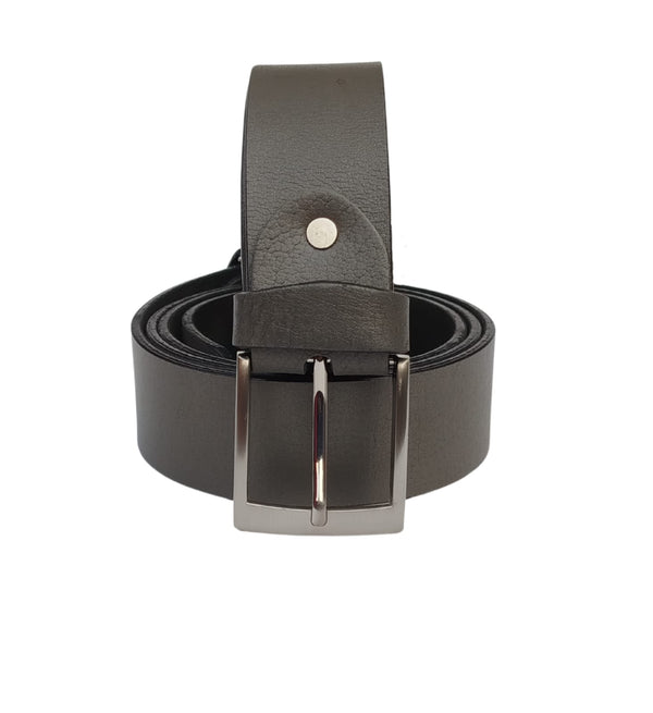 Men Buffalo leather belt grey color | Waist Belt for boys &amp; Mens (Grey)