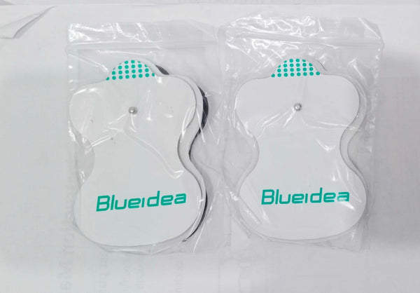 2 Pair/4 Pcs Tense Electrodes/Pads Accessories Button Type Pvc Gel Pads Digital Simulator Massage Therapy Patch