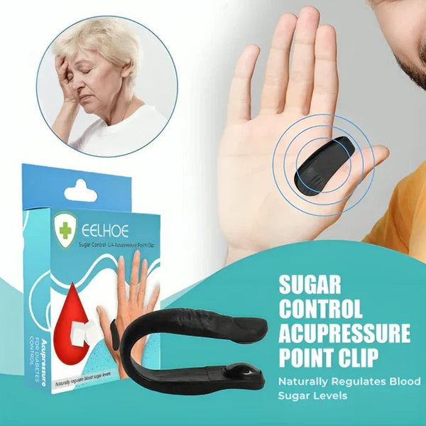 Original - Sugar Control LI4 Acupressure Point Clip Wearable – Supporting Acupressure Relaxation, Stress Alleviation, Tension Relief and Headache Relief Hand Clip Migraine Pressure Point Clip