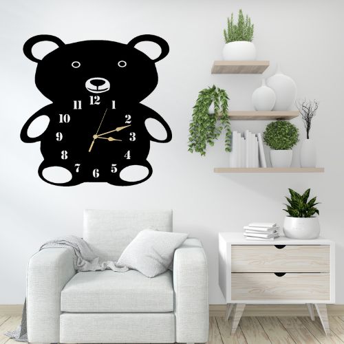 3D Wooden Panda wall Clock With Esthetic Dial | Best Quality Panda wall Clock Design Clock For Home Decor | Home Decor Clock