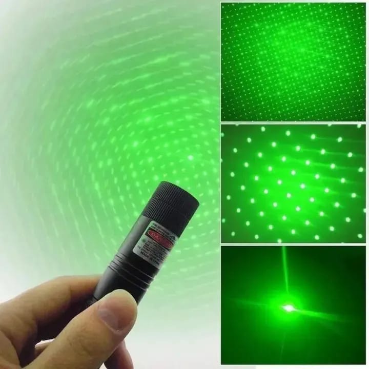 High-Power 303 Green Laser Pointer with Adjustable Focus ? Rechargeable 3.7V Battery, Charger &amp; Safety Lock ? Rechargeable Green Laser Light, Green Laser Pointer, Green Beam Light