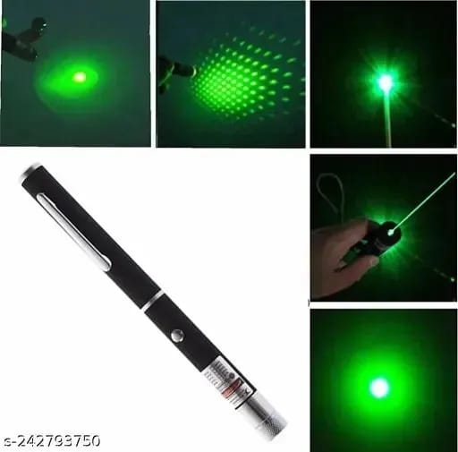 Green Multipurpose Laser Pointer Pen with Adjustable Antenna Cap for Pattern Projection and Presentations ? Green Beam Light