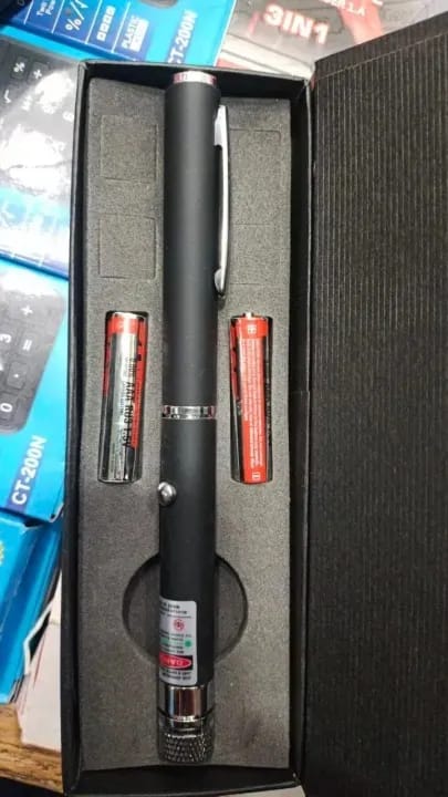 Green Multipurpose Laser Pointer Pen with Adjustable Antenna Cap for Pattern Projection and Presentations ? Green Beam Light