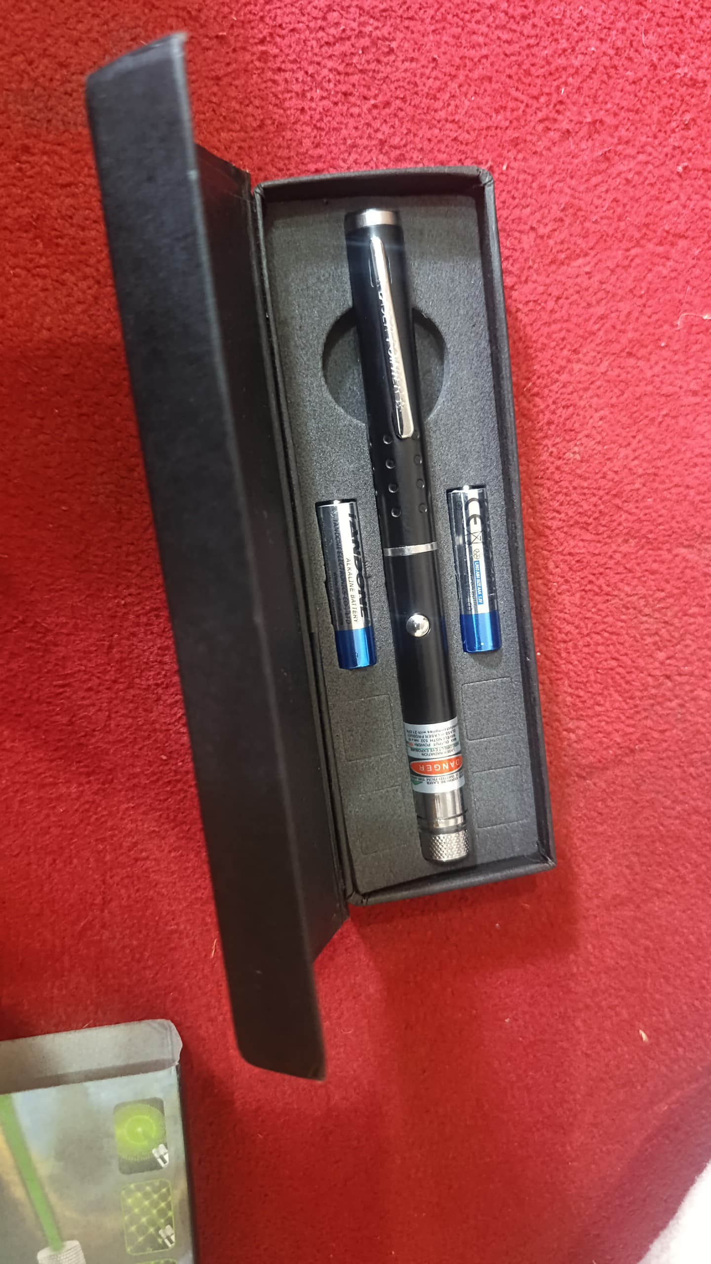 Green Multipurpose Laser Pointer Pen with Adjustable Antenna Cap for Pattern Projection and Presentations ? Green Beam Light