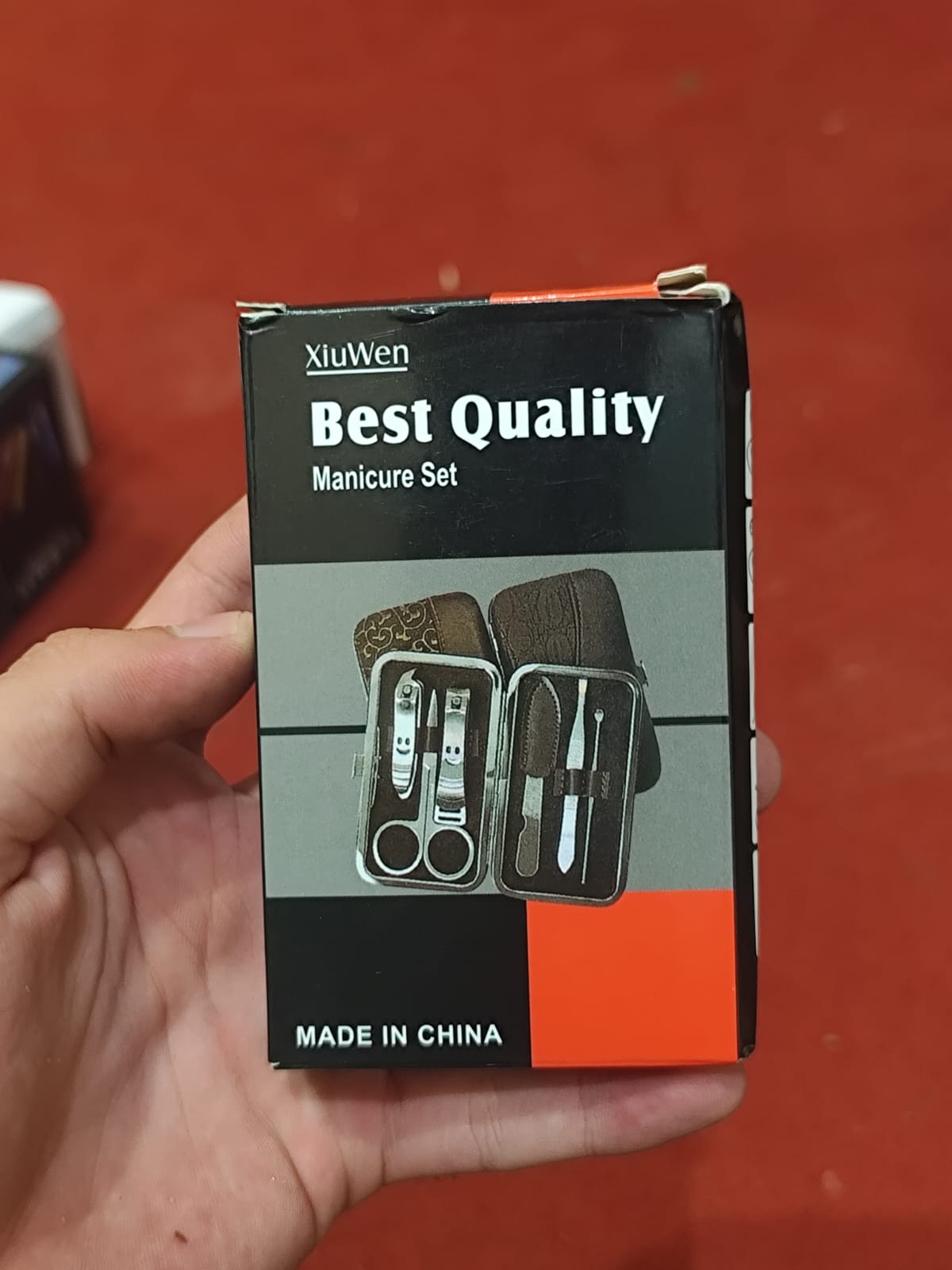 Premium Manicure &amp; Pedicure Kit ? Stainless Steel Nail Clippers Set with Grooming Tools for Hand, Foot &amp; Facial Care ? Travel Case Included ( 10 PCS Creative Smiley Nail Tool Set )