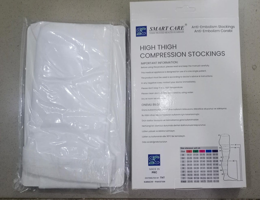 Smart Care High Thigh Compression Stockings ? Medical-Grade Support for Blood Circulation, Varicose Veins &amp; Swelling Relief