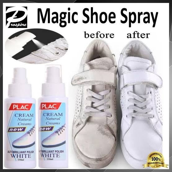 PLAC White Shoe Polish Cream ? Magic Instant Cleaner for White Shoes (250ml)
