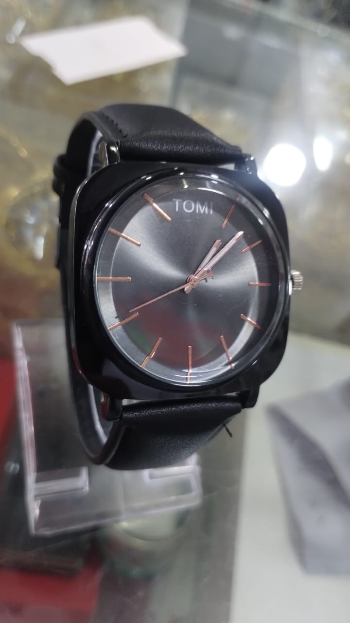 TOMI Original Leather Strap Watch ? Waterproof | Box Included | Elegant Design for Everyday Wear