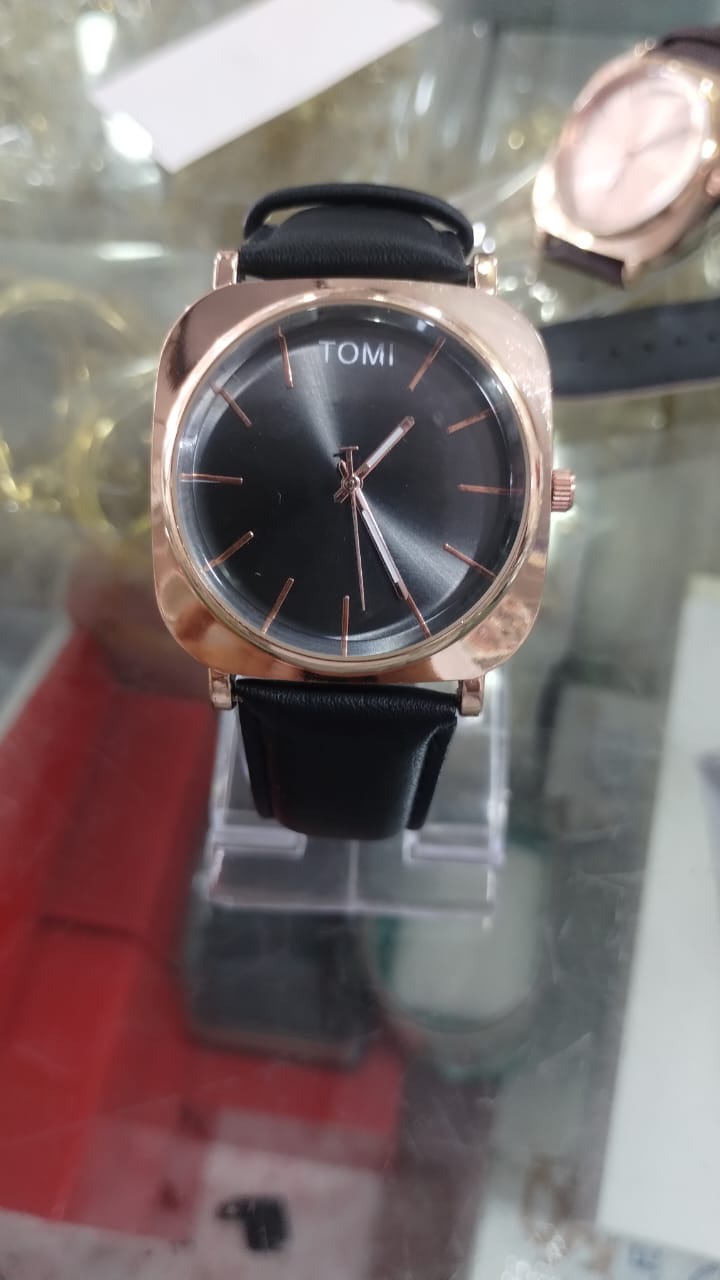 TOMI Original Leather Strap Watch ? Waterproof | Box Included | Elegant Design for Everyday Wear