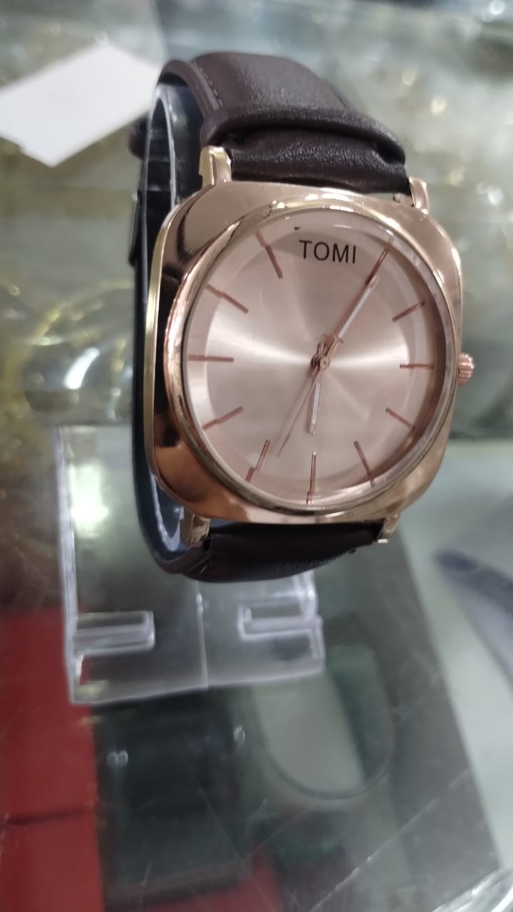 TOMI Original Leather Strap Watch ? Waterproof | Box Included | Elegant Design for Everyday Wear