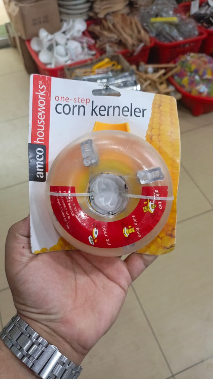 One-Step Corn Cutter &amp; Kerneler ? Easy Corn Remover with Built-In Collection Bowl