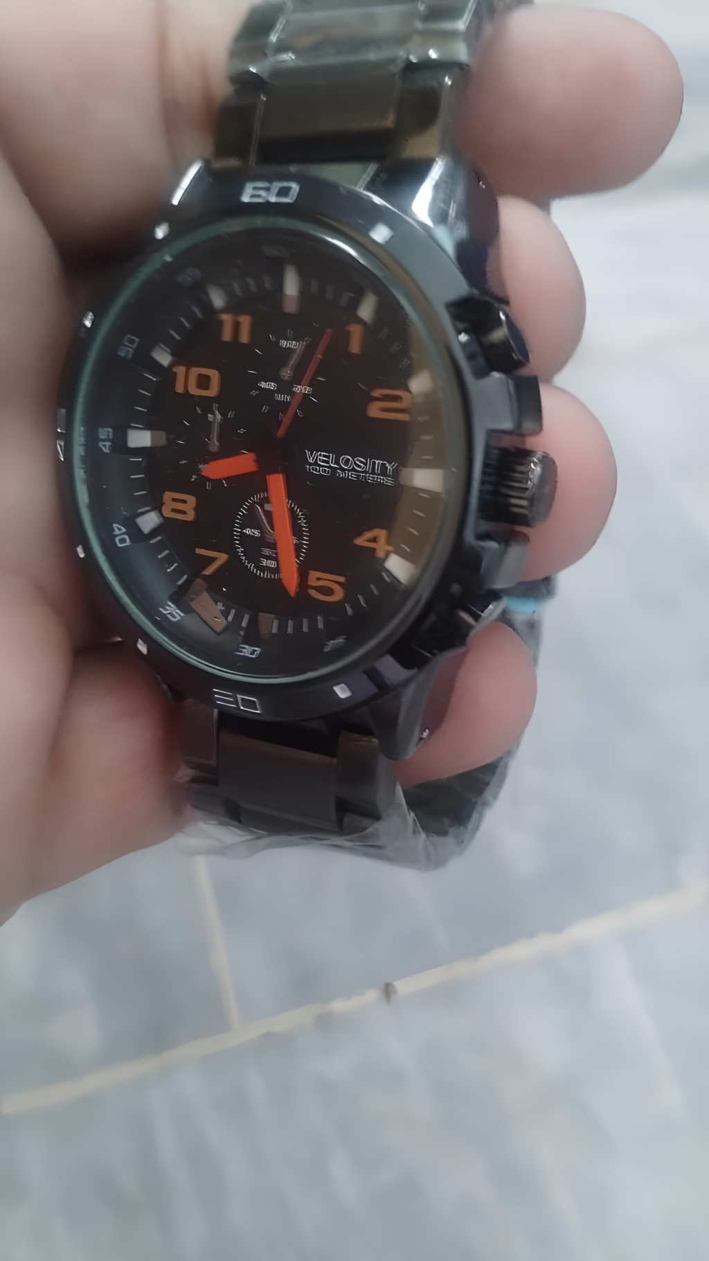 Stainless Steel Men?s Watch ? Waterproof, Sporty Design with Box