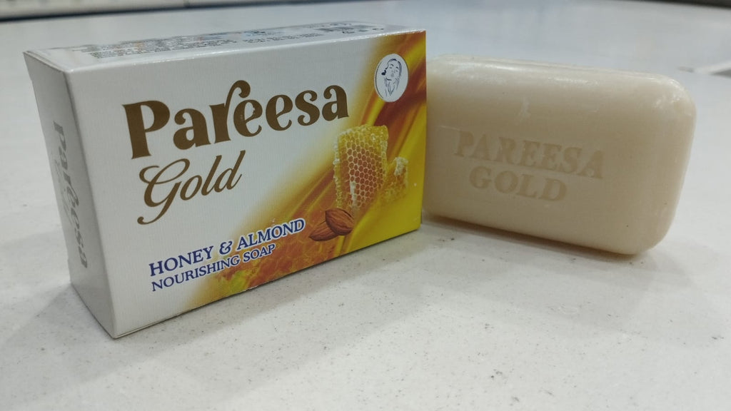 Pareesa Gold Honey &amp; Almond Soap ? Moisturizing and Nourishing for Soft, Smooth Skin ( 135g )