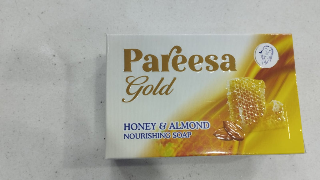 Pareesa Gold Honey &amp; Almond Soap ? Moisturizing and Nourishing for Soft, Smooth Skin ( 135g )