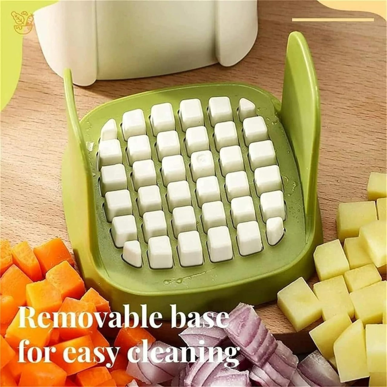Multi-Function Handheld Chopper ? Dicing, Slitting &amp; Slicing Tool for Quick Food Prep