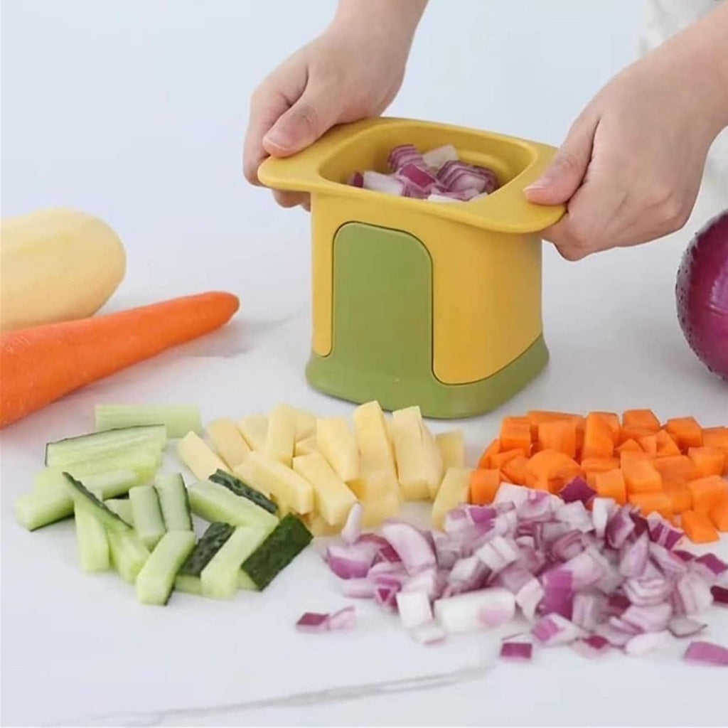 Multi-Function Handheld Chopper ? Dicing, Slitting &amp; Slicing Tool for Quick Food Prep