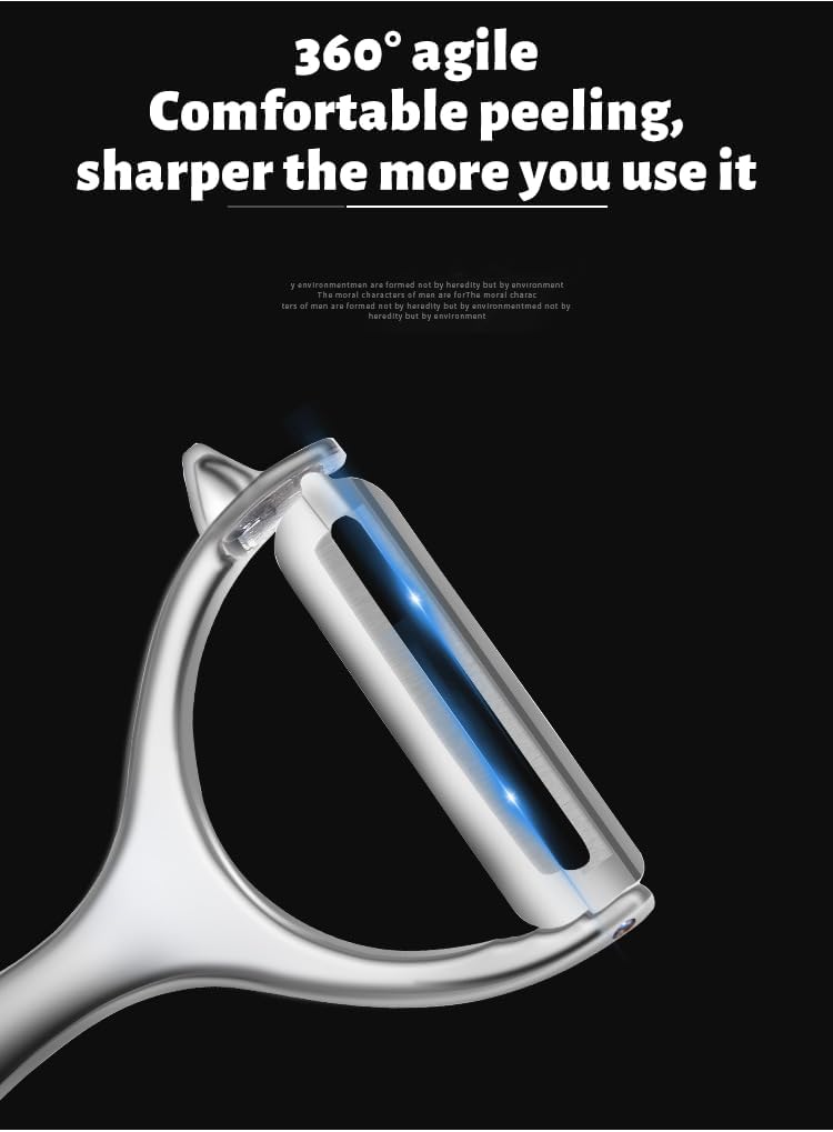 Stainless Steel Vegetable Peeler ? Dual Blades for Effortless Peeling