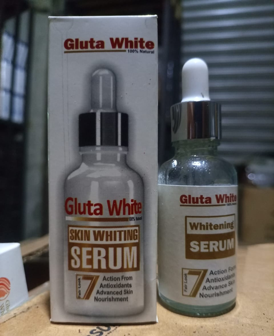 Gluta White Face Glowing Serum | Glutathione-Based Brightening | Hydration &amp; Antioxidant Protection 30 ml