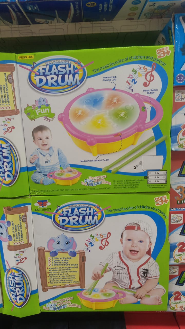 3D Flash Drum for Kids ? Musical Toy with Lights, Sounds &amp; 3 Game Modes