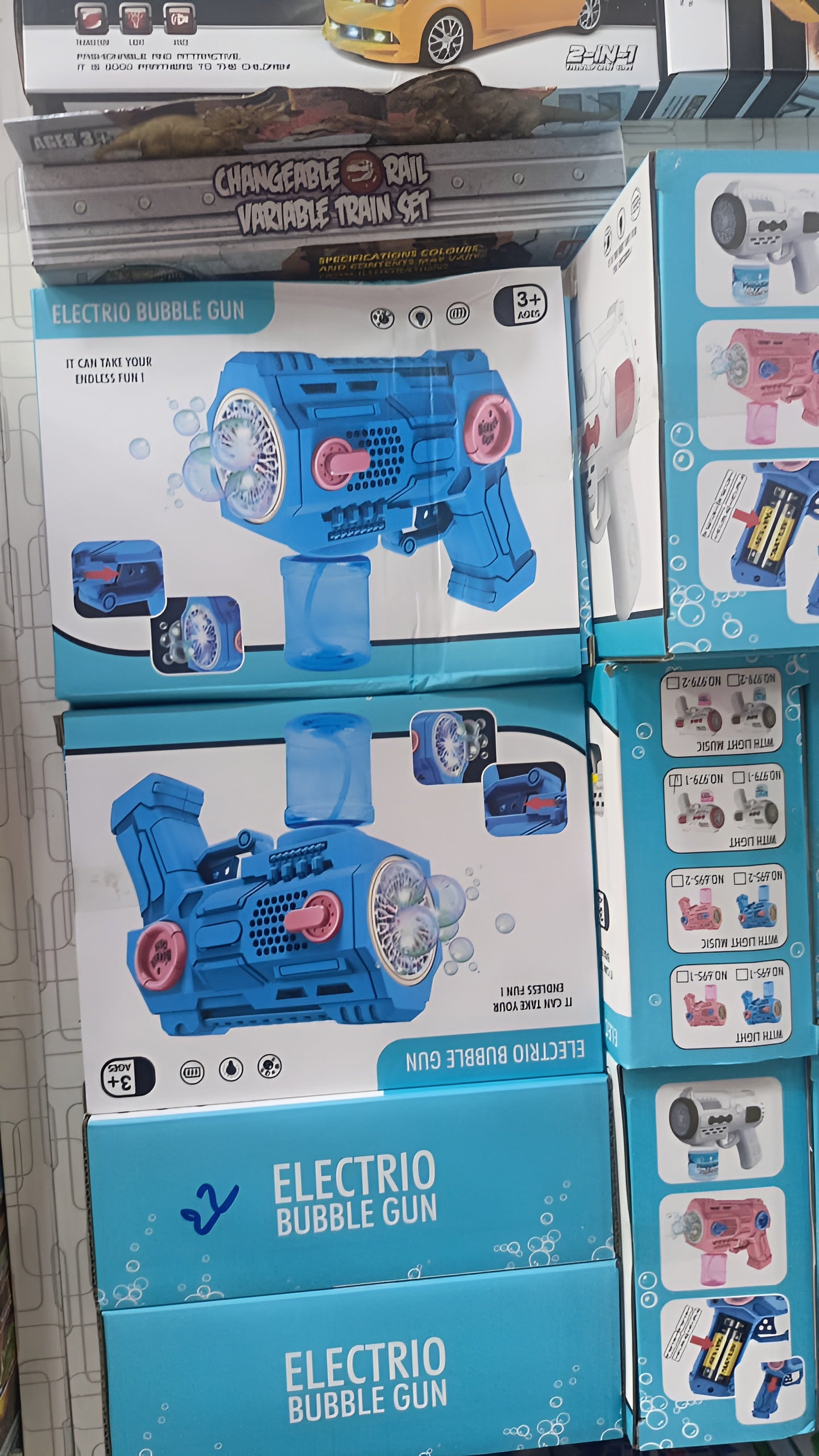 Children?s Handheld Porous Electric Bubble Gun with Lights &amp; Music ? Automatic Mess-Free Bubble Blower with Bottle Fix System for Indoor/Outdoor Play, Pool Parties, Birthdays &amp; Special Events (Random Color)