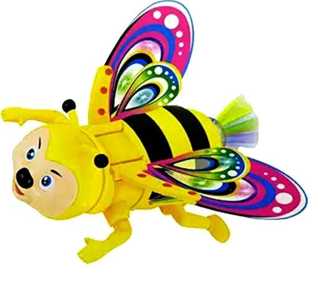 Battery Operated Light Sound Musical Crawling Bee Toy for Toddler Kids Boys Girls