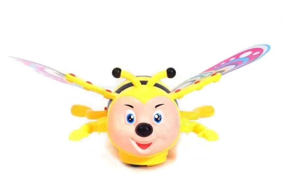 Battery Operated Light Sound Musical Crawling Bee Toy for Toddler Kids Boys Girls