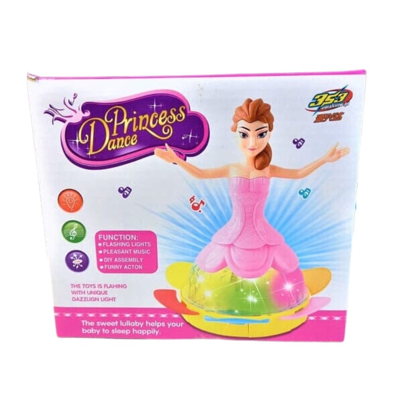 Princess Dancing Doll Toy with 3D Lights, Music &amp; Rotating Movement ? Musical LED Doll for Kids