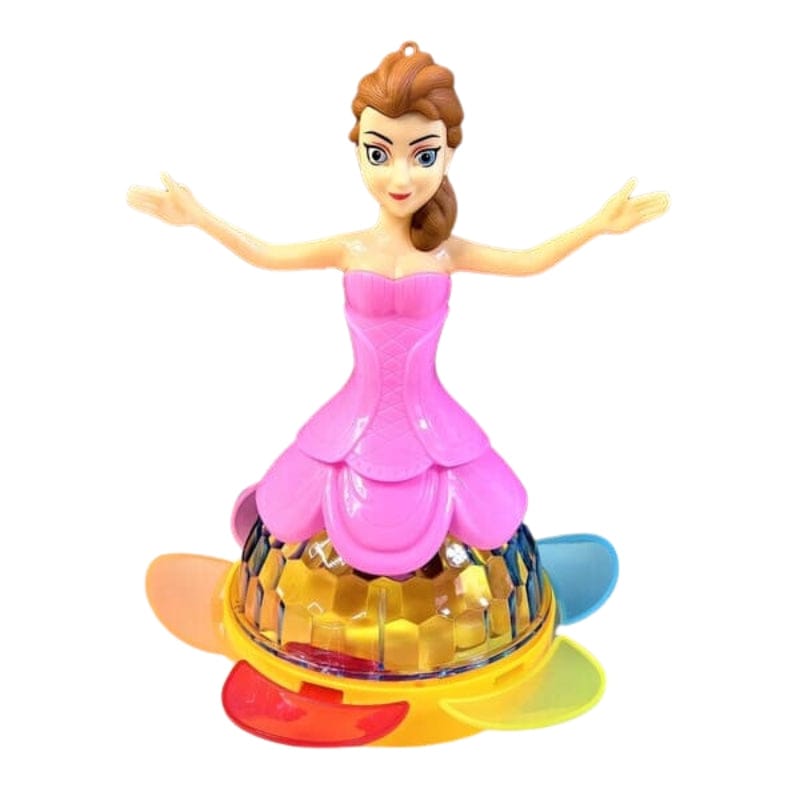 Princess Dancing Doll Toy with 3D Lights, Music &amp; Rotating Movement ? Musical LED Doll for Kids