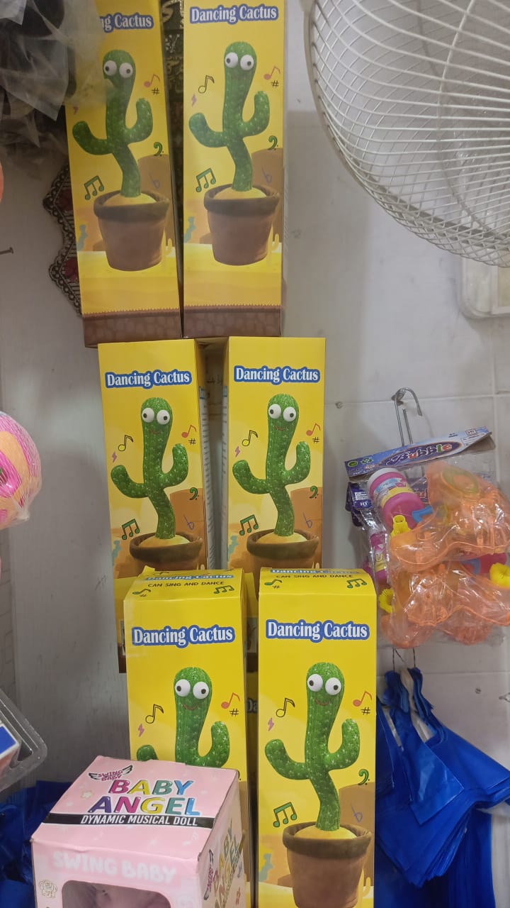Rechargeable Cute Dancing Cactus Toy for Kids | Talking Dancing Shaking &amp; Talk Back with Lights | Happy Birthday Gift (With Box)