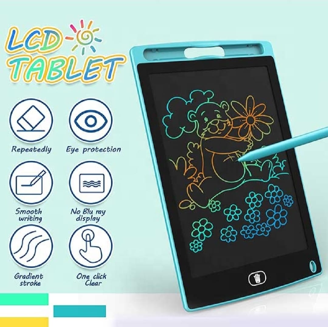 Writing LCD Drawing 8.5 Inch Multicolor Screen Tablet Available in 10inch, 12inch sizes Also