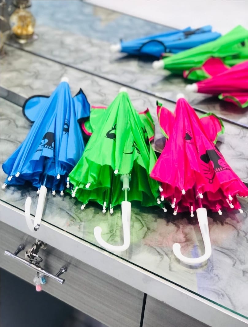 Small Kids Cartoon Umbrella ? Multicolor, Random Shape &amp; Design, Lightweight &amp; Compact