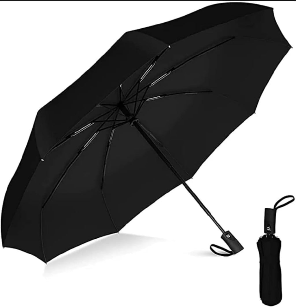 Compact Travel Umbrella with Windproof Design Gray Ghana