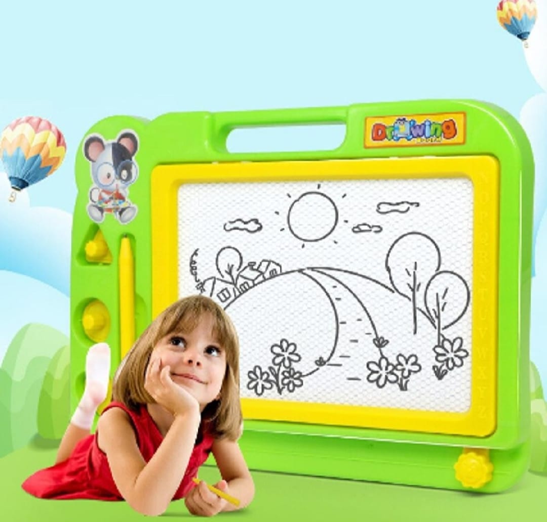 Magnetic Learning Drawing Board for Kids ? Erasable Doodle Pad with Pen, Educational Writing &amp; Sketching Toy