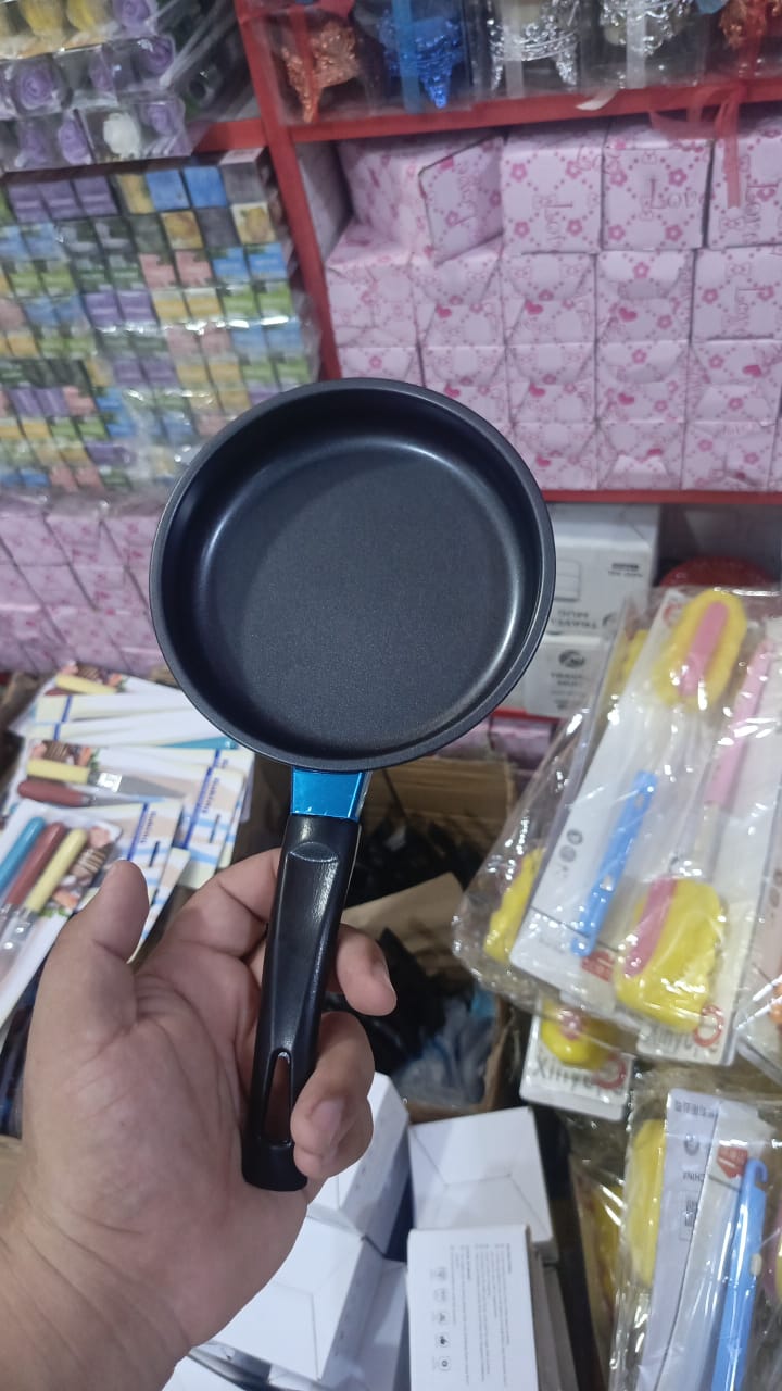 Frying Pan Mini Thick Non-stick Flat Pan Stainless Steel Pancake Fryer Kitchen Cookware