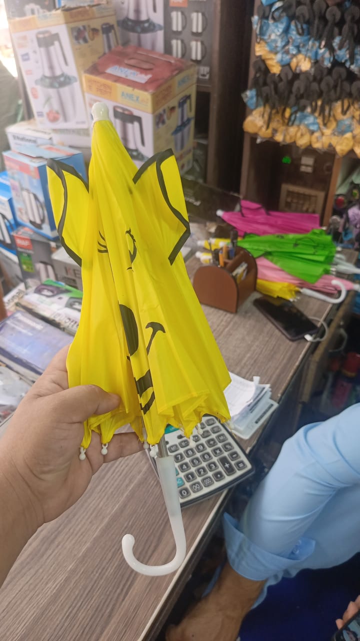 Small Kids Cartoon Umbrella ? Multicolor, Random Shape &amp; Design, Lightweight &amp; Compact