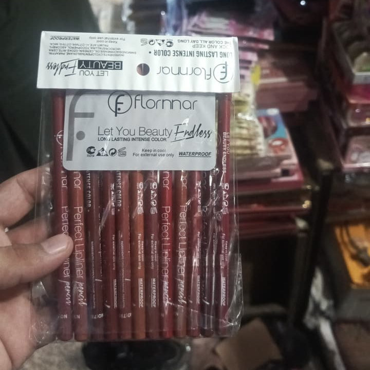 Flormar Perfect Lipliner ? Long-Lasting &amp; Intense Color | Smooth Application | Pack of 12 Shades