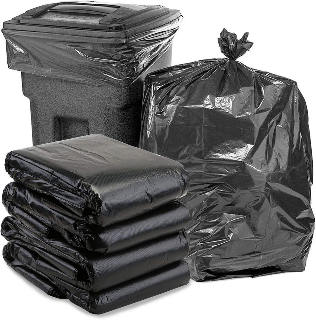 Black Garbage Bags Roll ? Leak Proof, Heavy Duty Disposable Trash Bags for Dustbin, Diapers, Waste &amp; Storage, Portable Plastic Bin Bags
