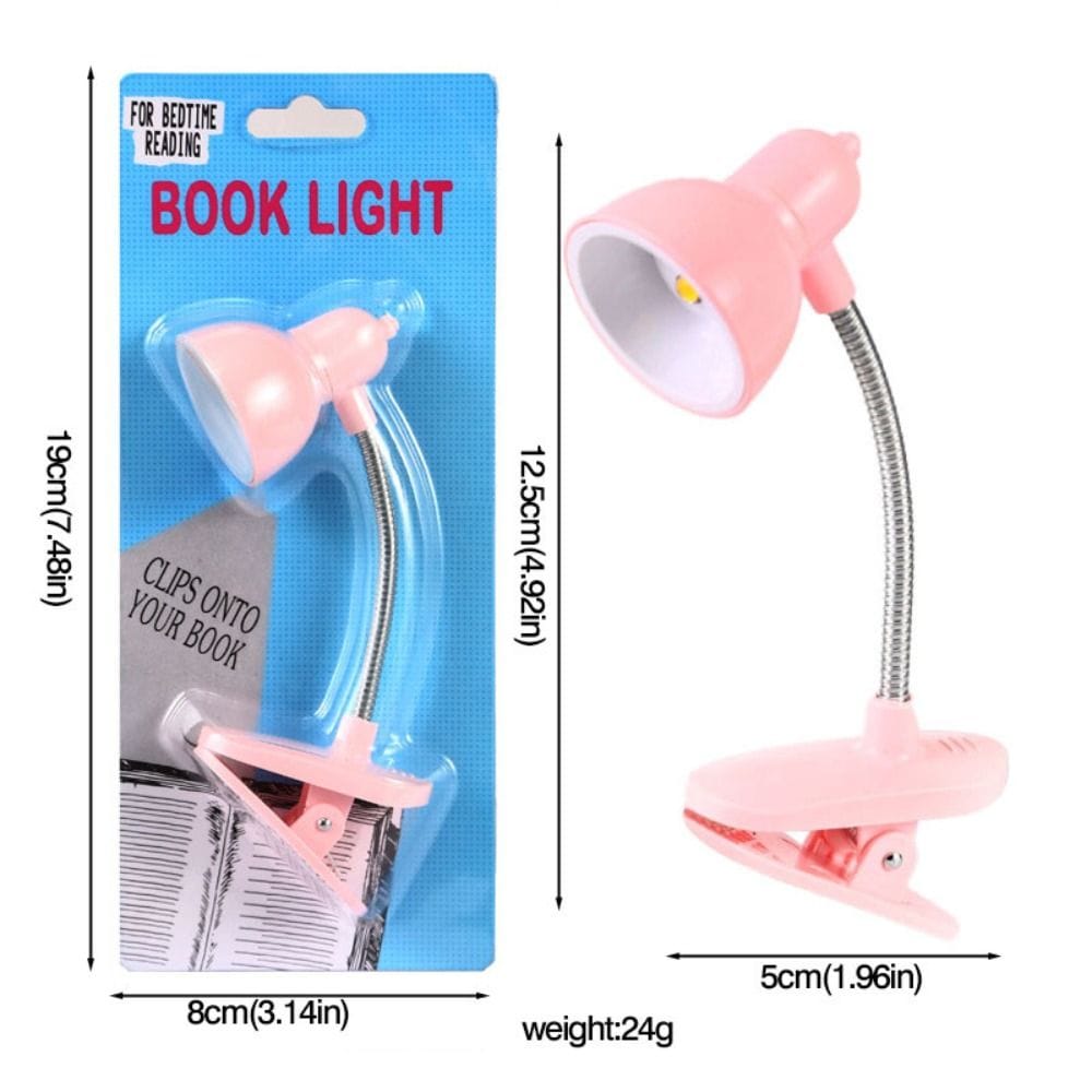 Mini LED Clamp Lamp ? Portable USB-Powered Desk Light with Adjustable Flexible Neck, Strong Clamp Base, Eye-Friendly Flicker-Free Lighting for Home, Office, Bedside &amp; Travel ( Random Color)