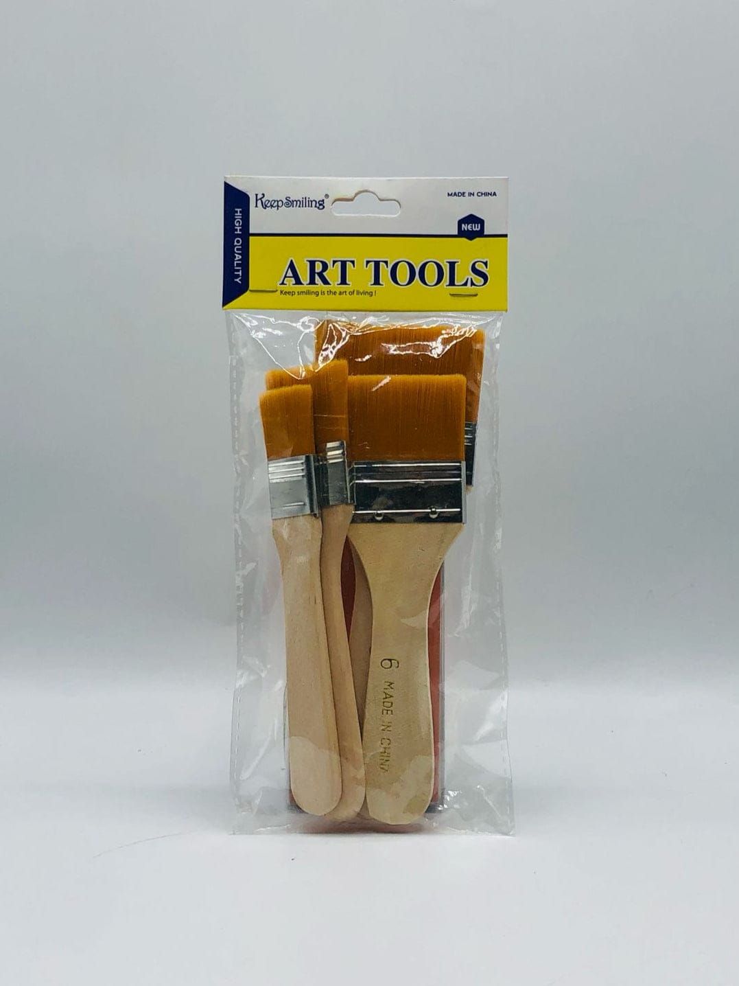 Pack of 4 Nylon Hair Wide and Thin Gesso Base Brushes ? Premium Paint Brushes Set for Artists