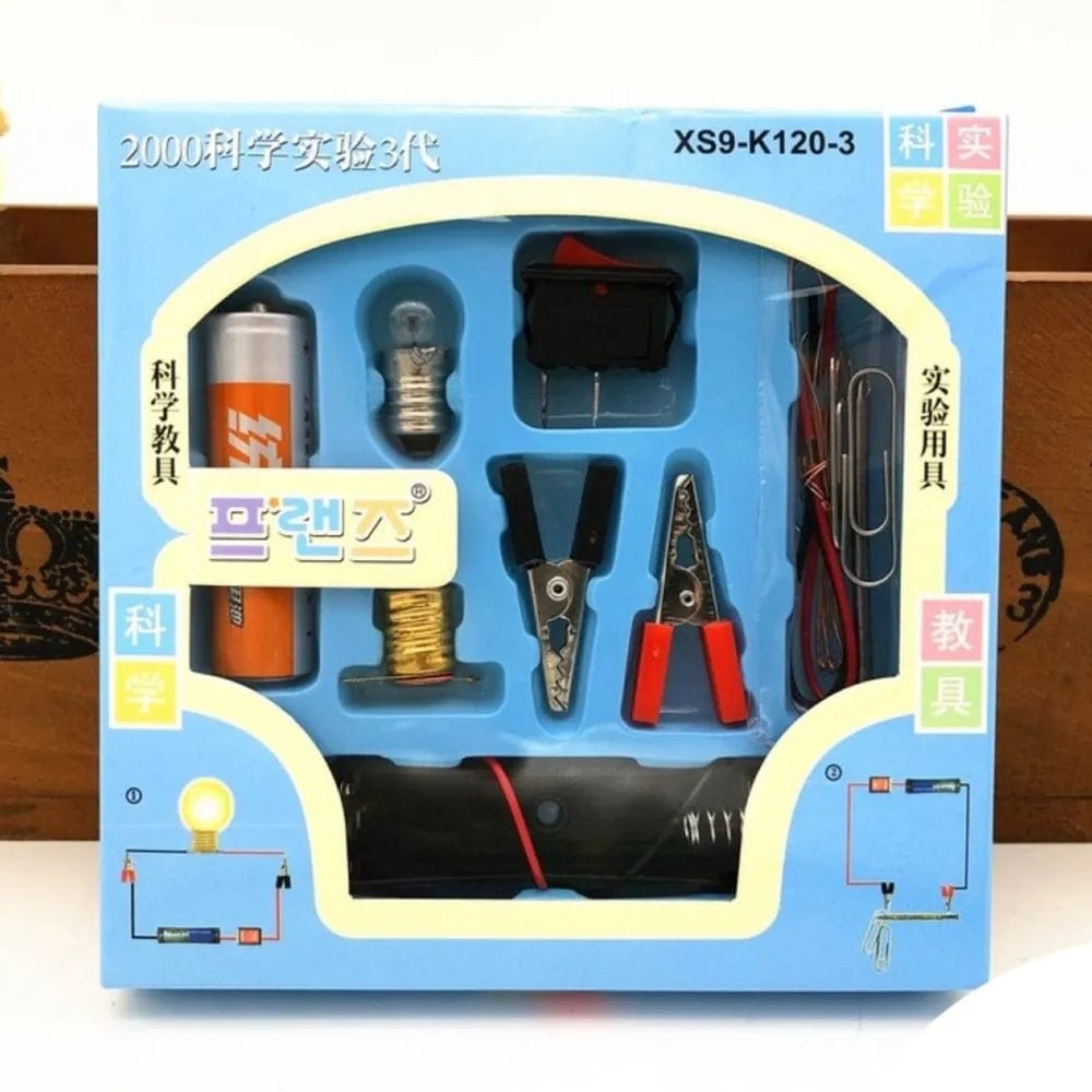 DIY Electrical Circuit Learning Set for Kids ? Safe Educational Science Experiment Kit for Building Basic Circuits, Hands-On STEM Learning Toy for School Lab Projects and Home Experiments