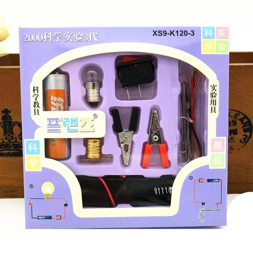 DIY Electrical Circuit Learning Set for Kids ? Safe Educational Science Experiment Kit for Building Basic Circuits, Hands-On STEM Learning Toy for School Lab Projects and Home Experiments