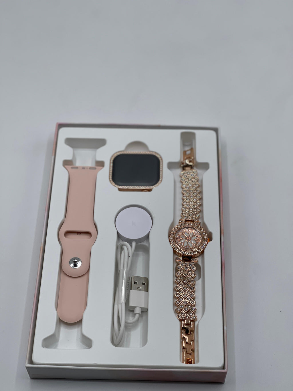 Mi Ni ZW10 DO Elegant Diamond Series Smartwatch ? Bluetooth Calling, Health Monitor, 2-in-1 Women's Smart Watch