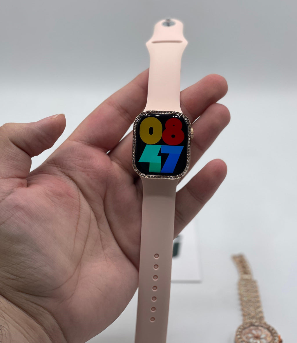 Mi Ni ZW10 DO Elegant Diamond Series Smartwatch ? Bluetooth Calling, Health Monitor, 2-in-1 Women's Smart Watch