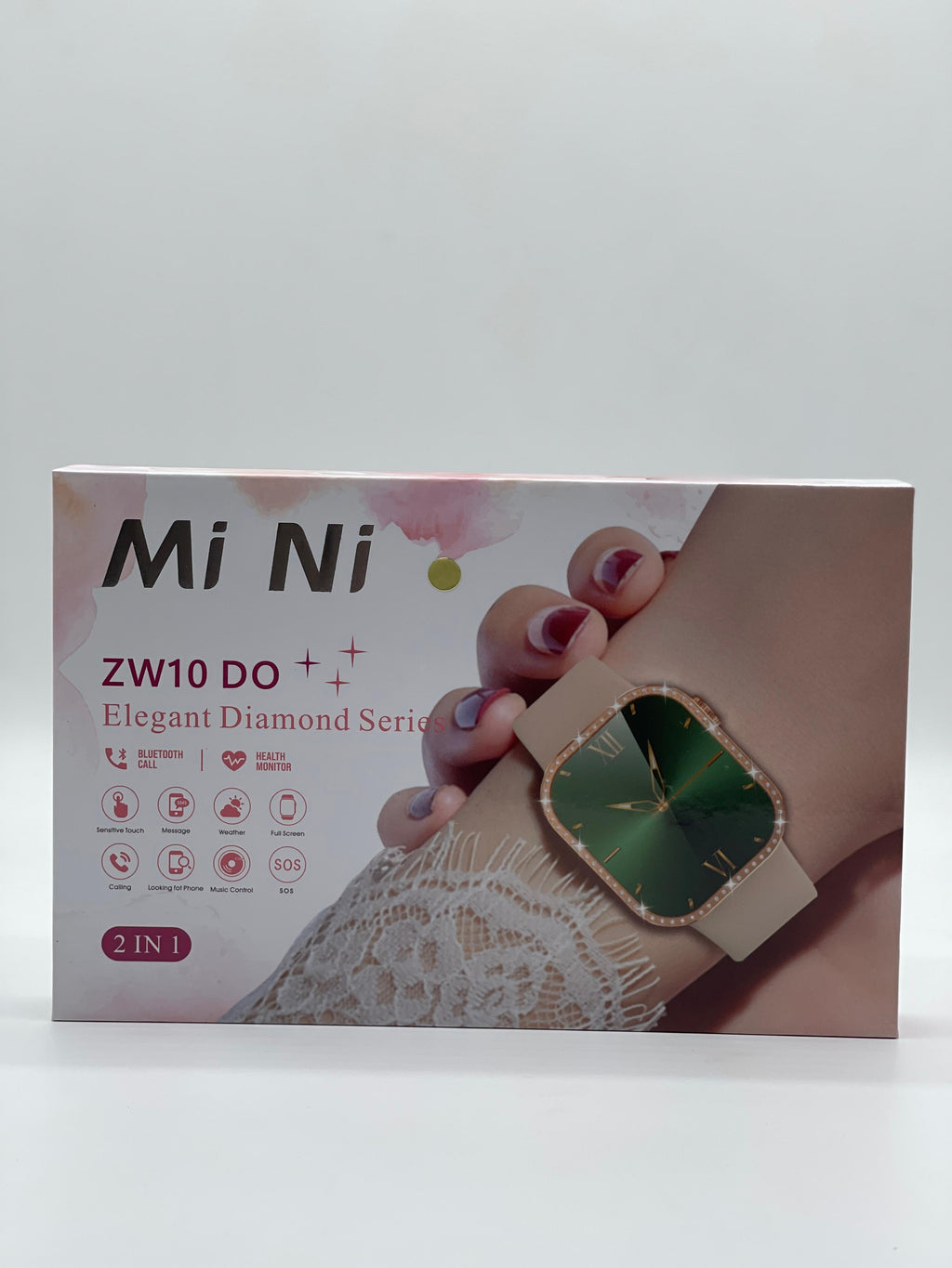 Mi Ni ZW10 DO Elegant Diamond Series Smartwatch ? Bluetooth Calling, Health Monitor, 2-in-1 Women's Smart Watch