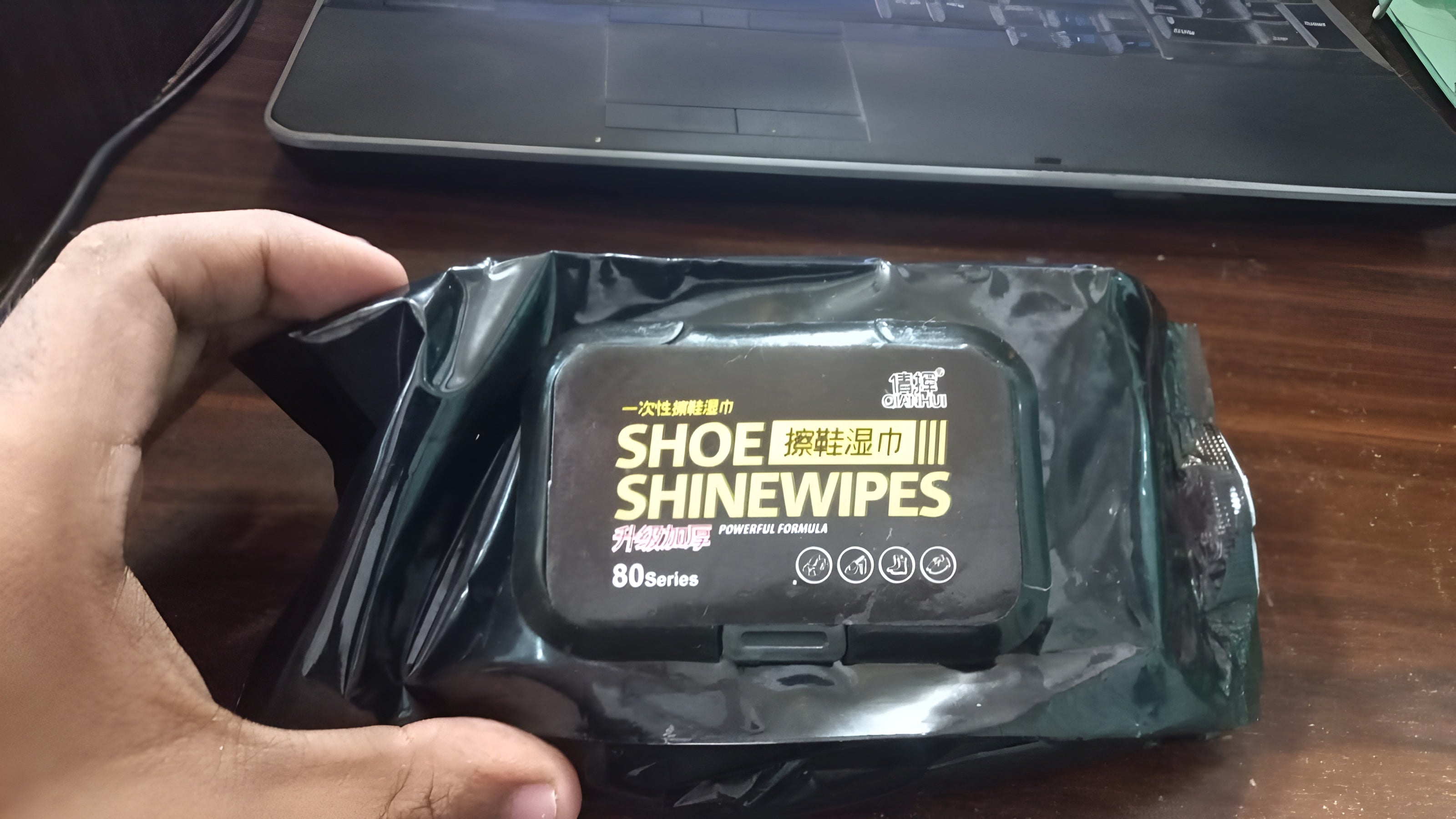 Disposable Shoe Cleaning Wipes | Quick Shine Clean Wet Wipes (80 Wipes In 1 Packet) | Instant Shoe Care | Easy, Mess-Free Cleaning