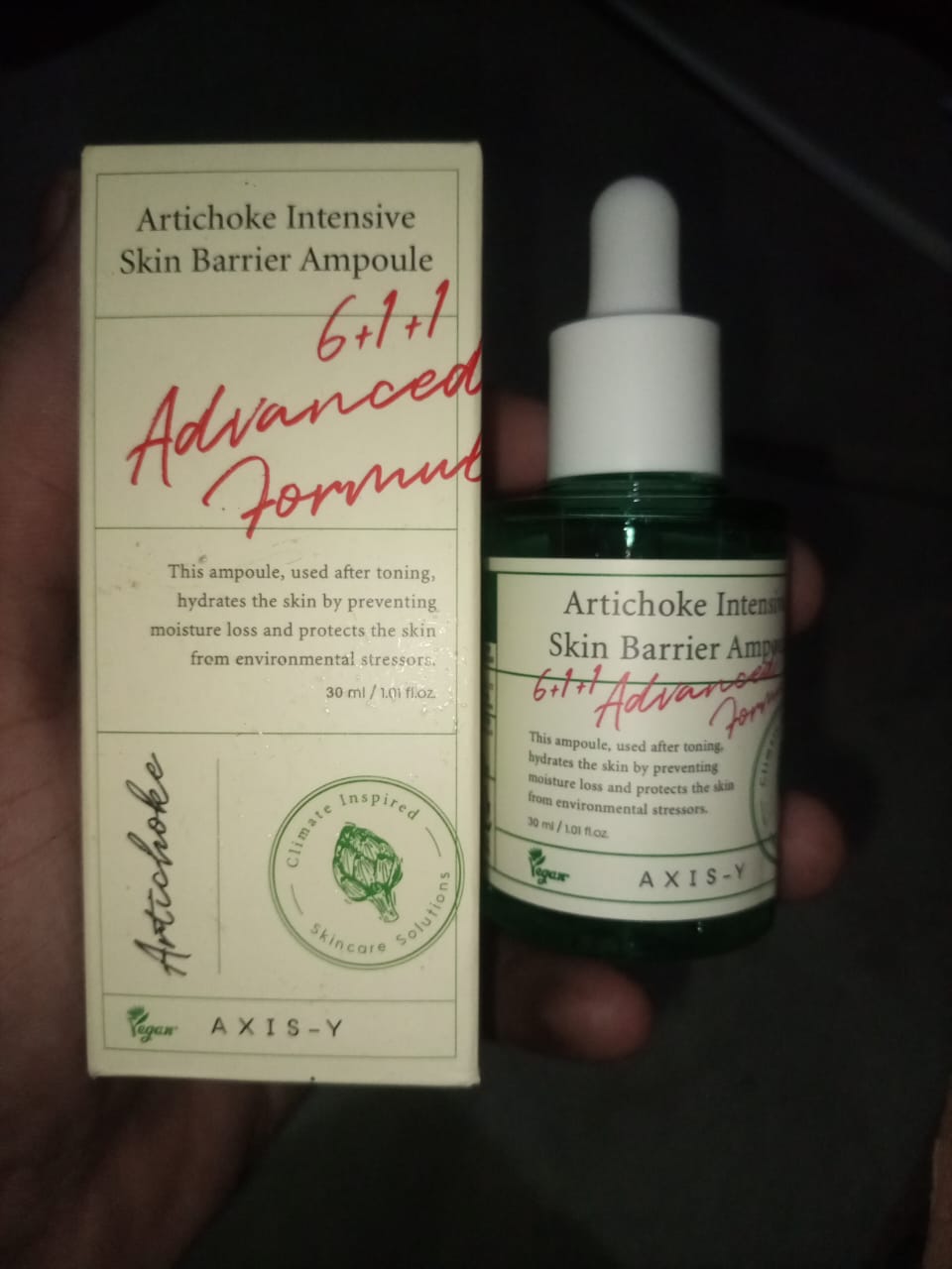 AXIS-Y Artichoke Intensive Skin Barrier Ampoule ? Hydrating &amp; Barrier-Strengthening Serum | 30ml Skin Care (Original)