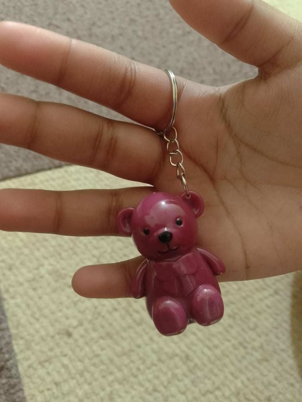 Teddy Bear Keychain Style Lip Gloss ? Cute &amp; Portable, Multicolor Shades (Pack of 2 / Pack of 3 / Pack of 6)